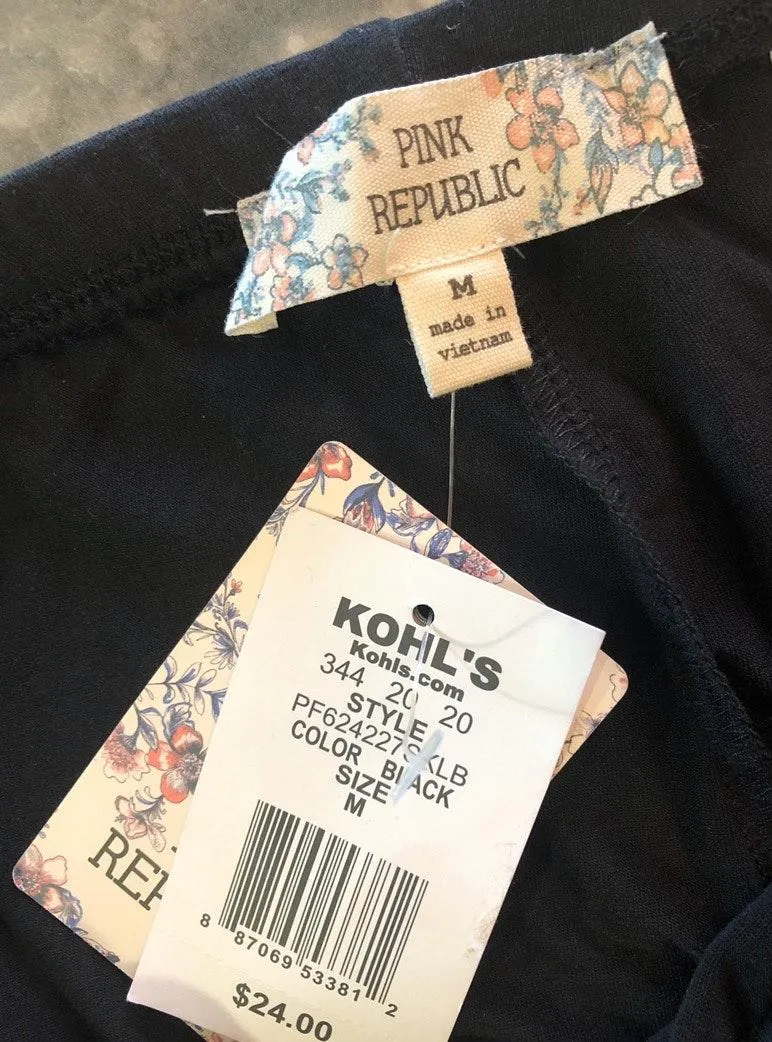 NWT Black Leggings Size M - Image 3