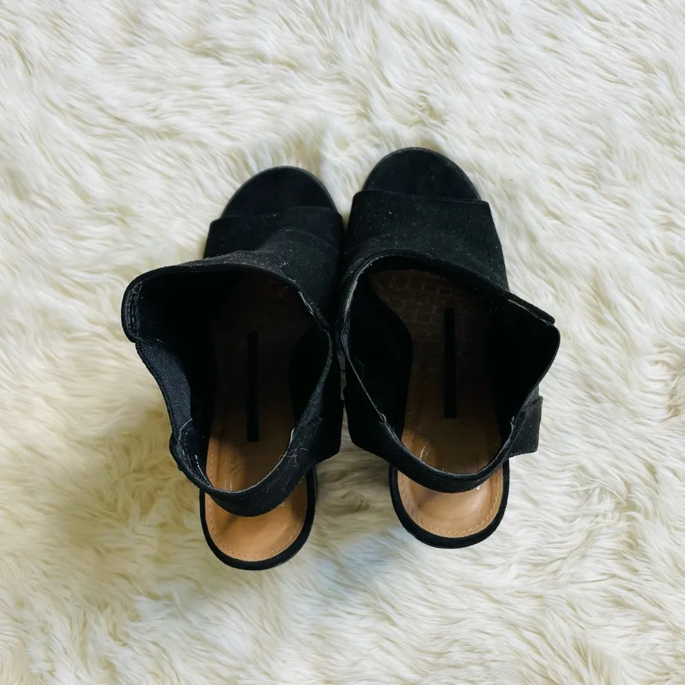 New Directions Black Open Toe Booties 6.5 - Image 6