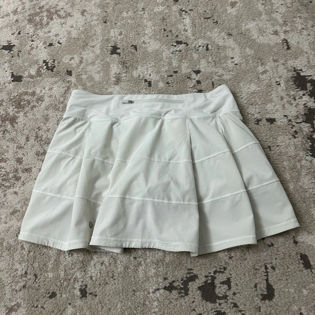 Lululemon Pace Rival Mid-Rise Skirt *Long Size 6 - Bone - Image 6