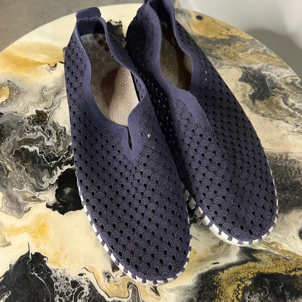 Ilse Jacobsen Tulip 139 Slip On Flat Navy 39 Blue Size 8.5 - Image 5