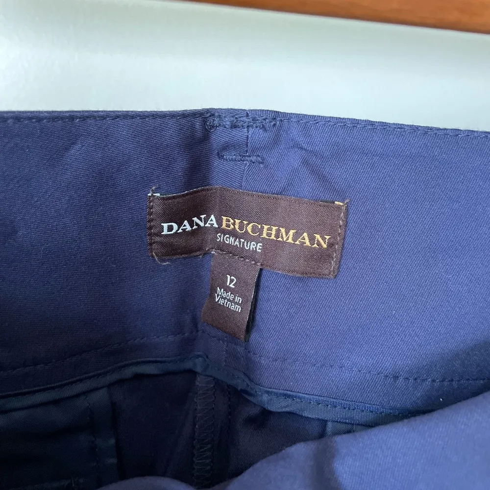 Dana Buchman Signature Navy Blue Peacoat Straight Ankle Dress Pant Sz 12 NWT - Image 5