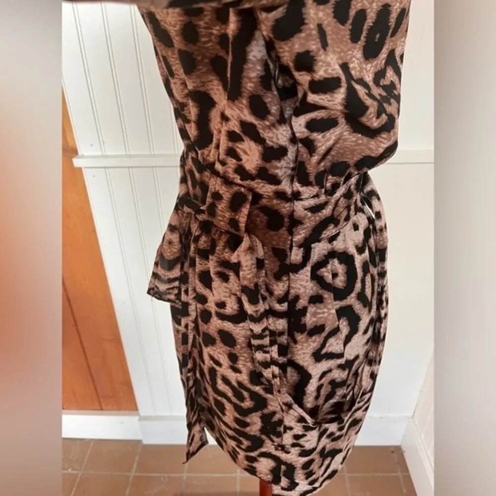 Charlie Jade Leopard Print V-Neck Romper - Image 7