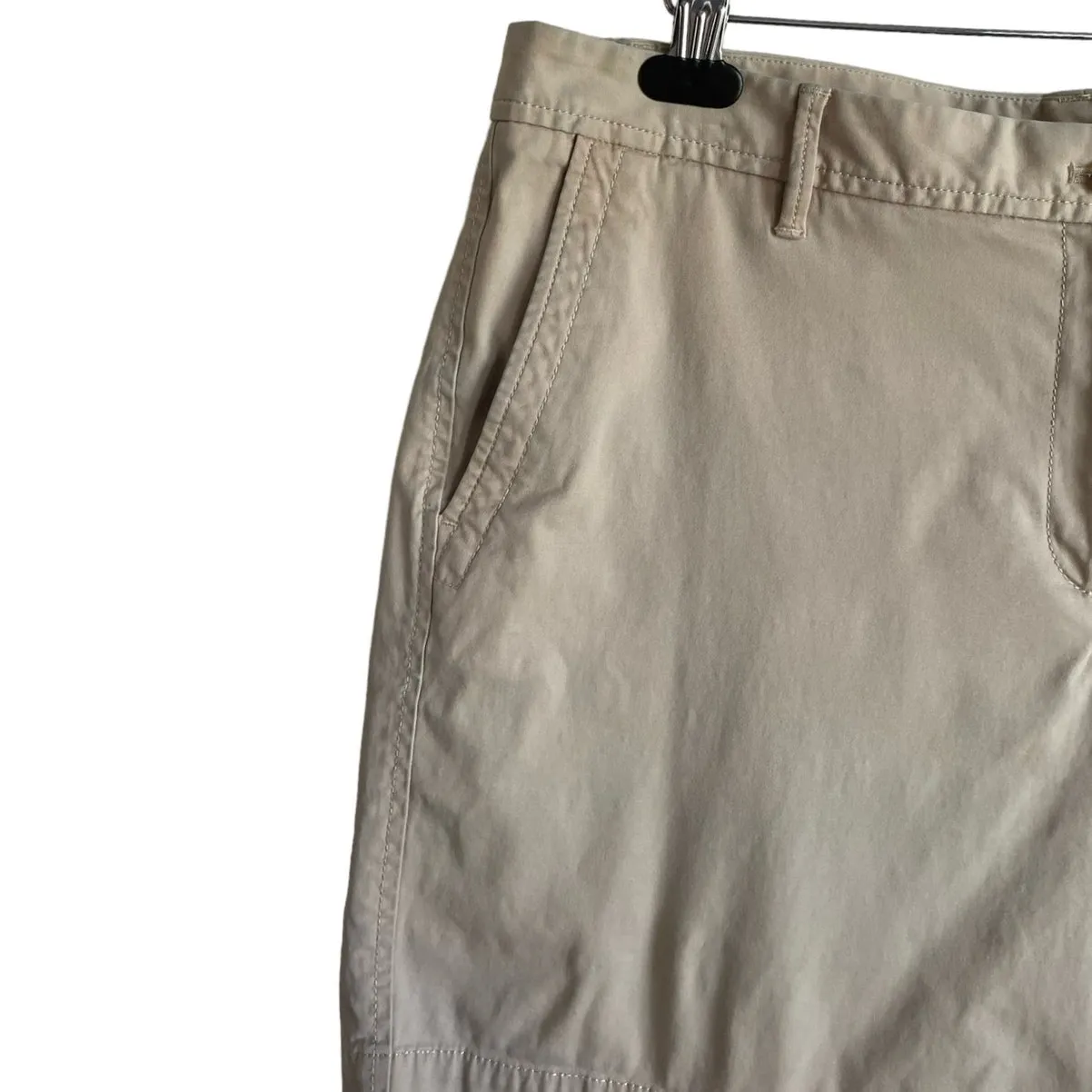 Talbots Women Shorts Size 14 Beige Relaxed Chino Preppy‎ Sustainable Neutral - Image 3