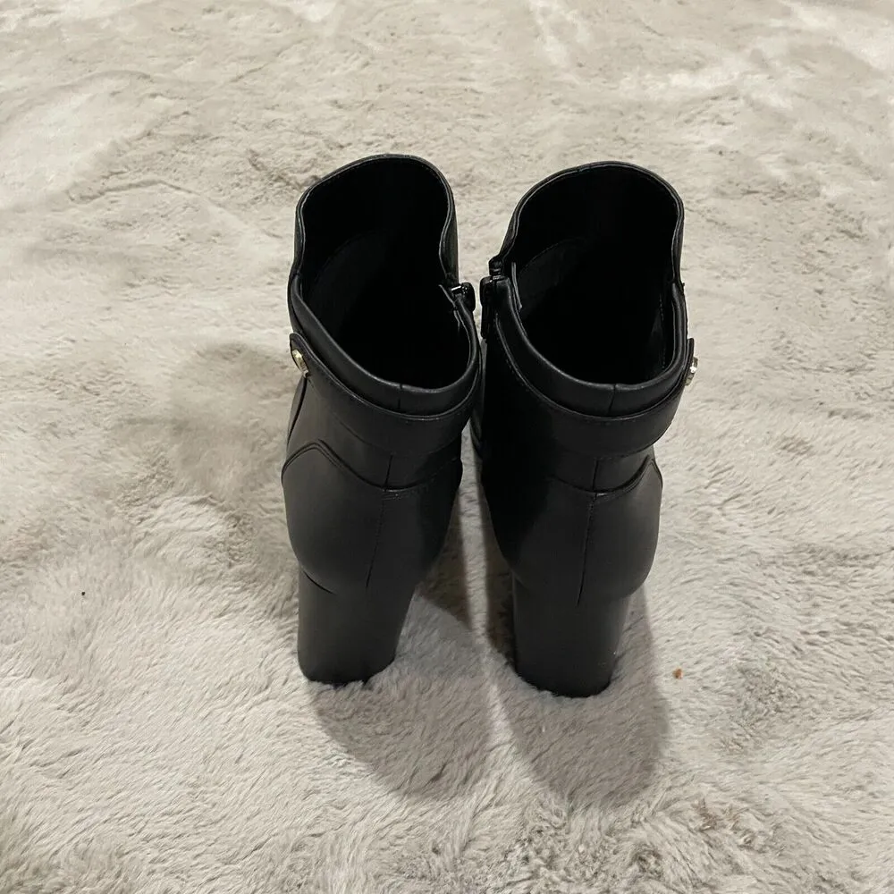 Giani Bernini Women Trumann Black Memory Foam Block Heel Dress Booties Size 8.5 - Image 7