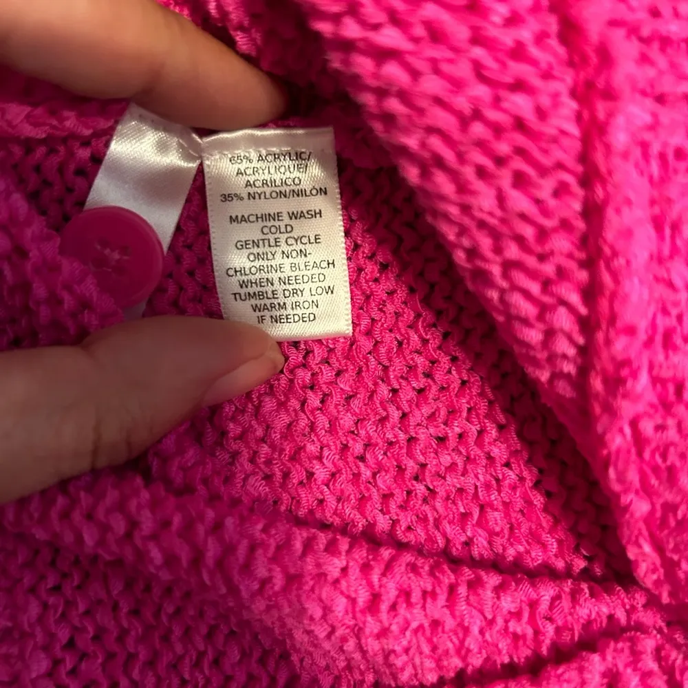 Ann Taylor LOFT bright pink Cardigan size small - Image 7