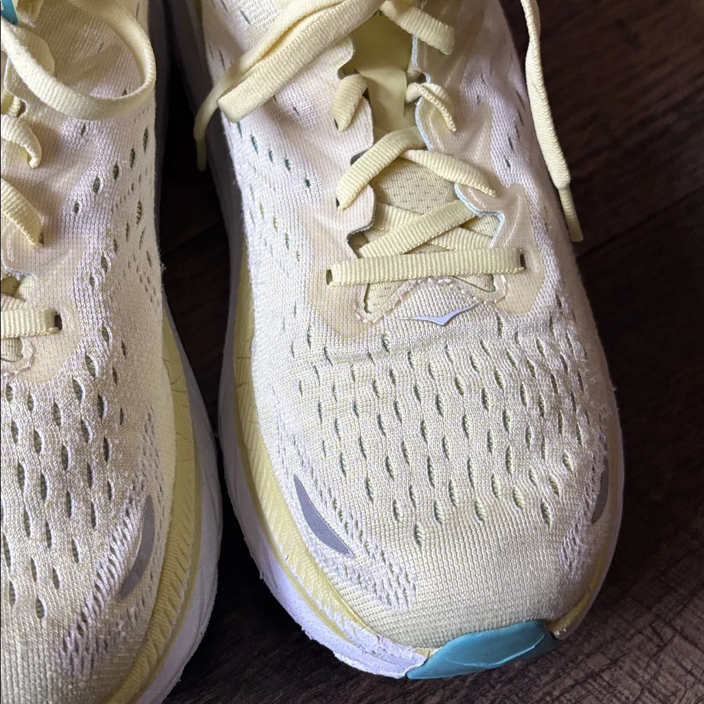 HOKA Women’s Clifton 8 Running Shoe Size 10B Color Yellow Pear / Sweet Corn - Image 8