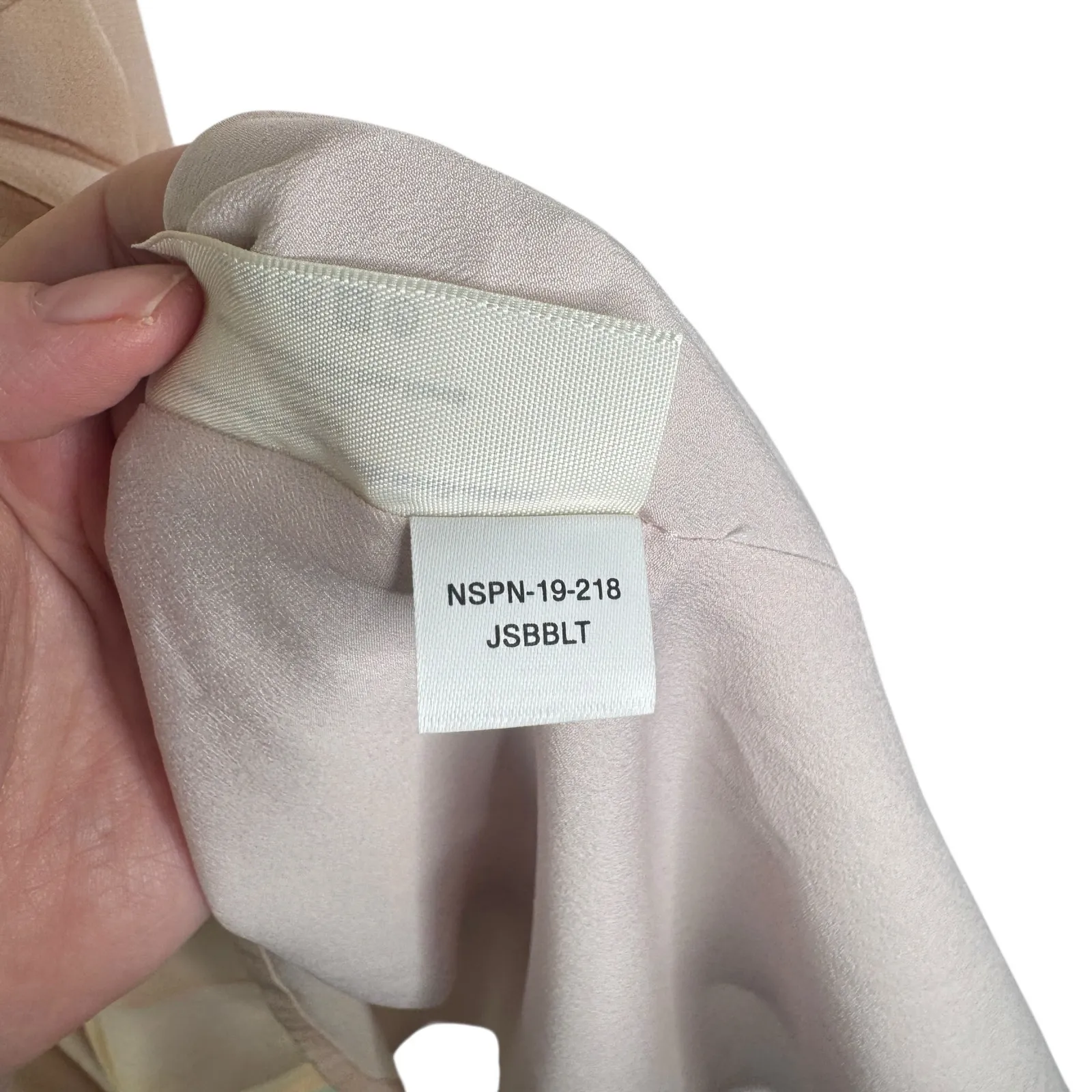 MM Lafleur The Jessica Dress Brushstroke Size XL 100% Silk Peach Salmon Career Orange - Image 11