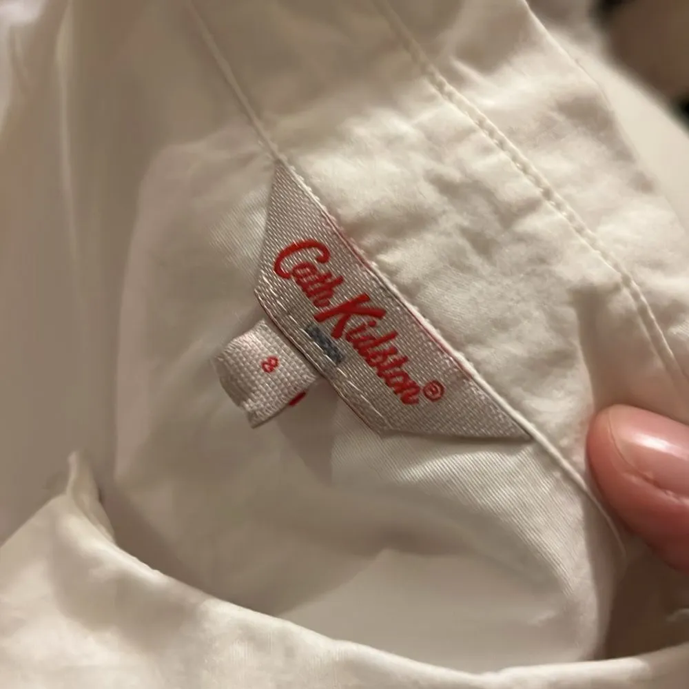 Cath kidston london white button down embroidered blouse 8 White - Image 8