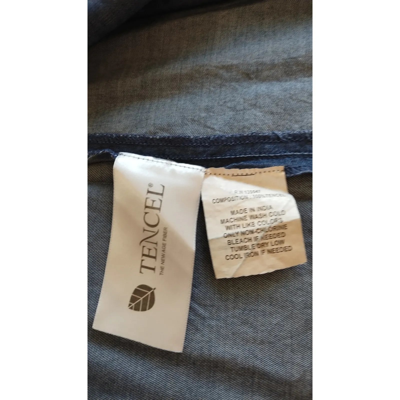 Avani del Amour women dress embroidered sleeves size medium Blue - Image 6