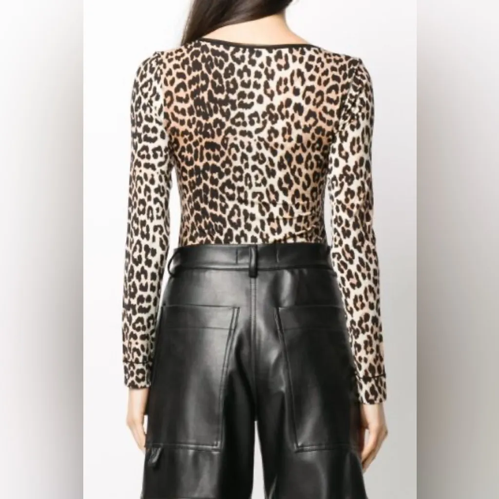 Ganni  Leopard Print Bodysuit NWT - Image 16