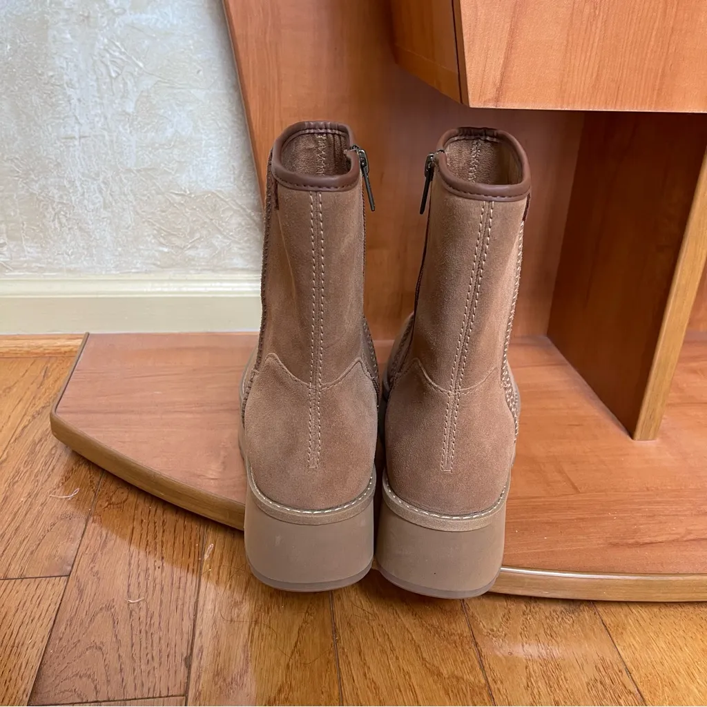 UGG Woman’s Cityfunc CHESTNUT Mid Boots Square toes Platform New Sz 9 - Image 8