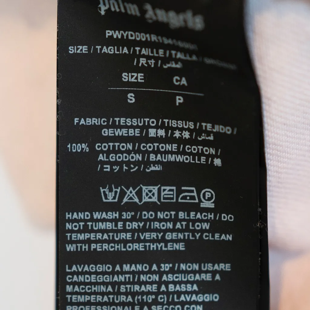 Palm Angels  Cotton Back Logo Print Snap Front Button Collared Jean Jacket Pink S - Image 3