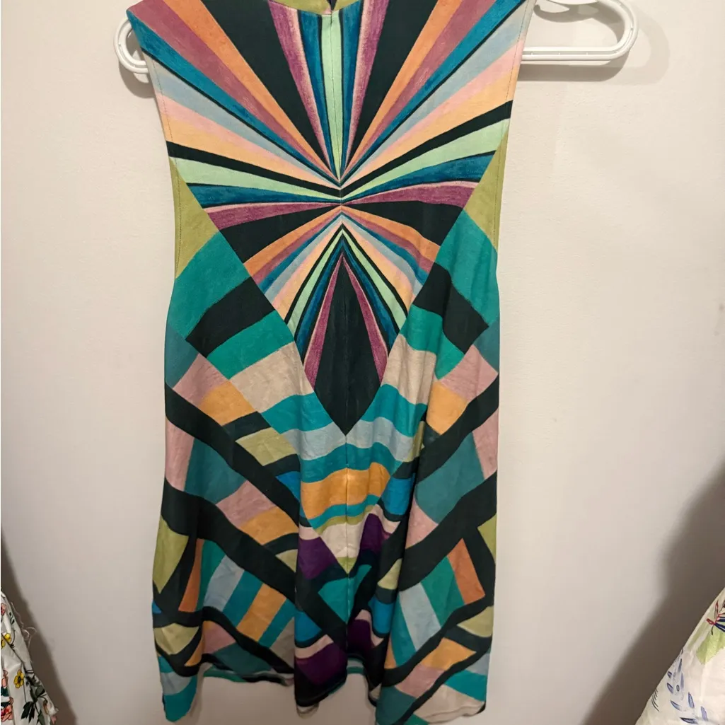 Mara Hoffman Pastel Prism Swing Mini Dress large - Image 8