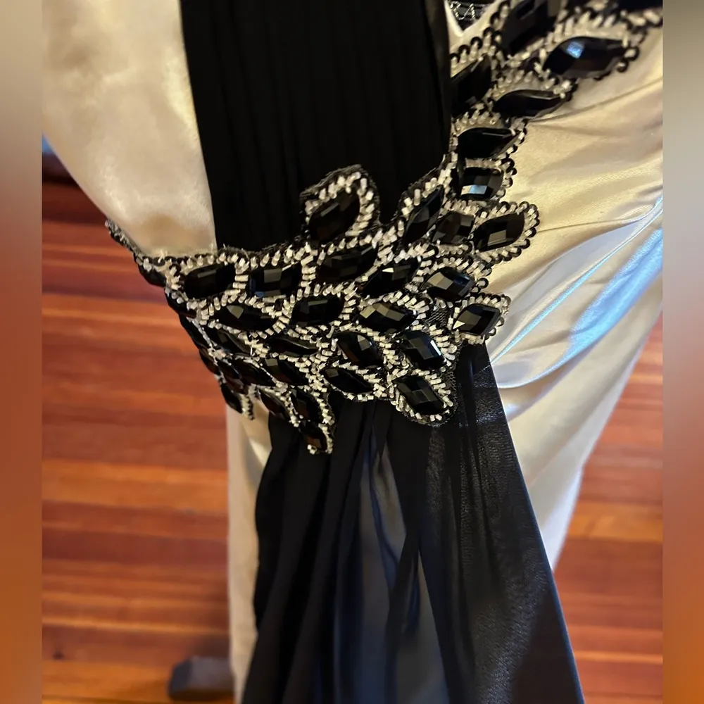 Terani Grecian Prom Gown sz 2 - Image 3