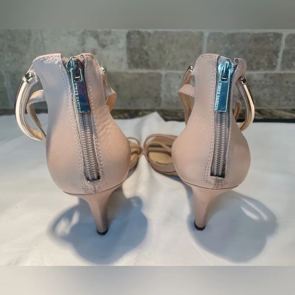 Vince Camuto Pink Heel With Silver Ascents Women shoes 9.5 Homecoming wedding - Image 3