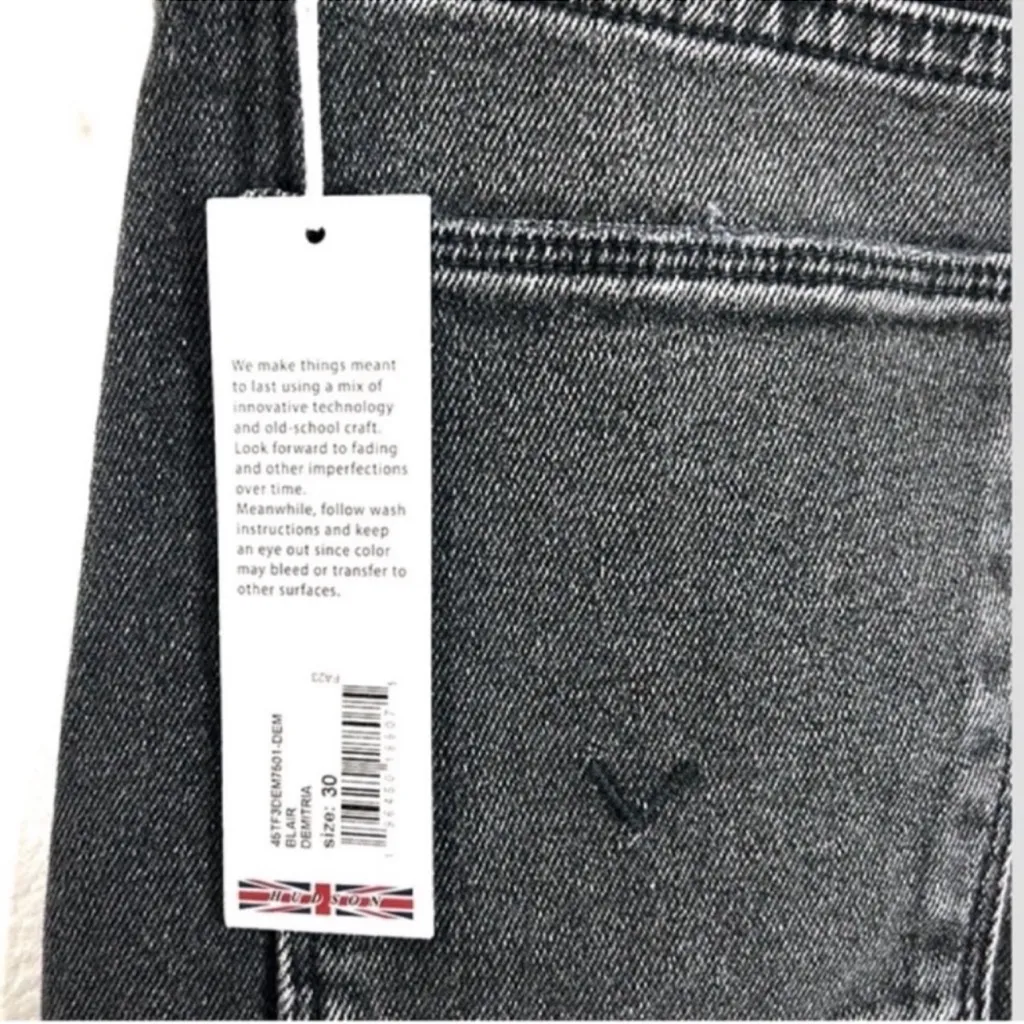 NWT Hudson high rise cropped bootcut crop Blair Demetria jeans size 30 NEW - Image 7