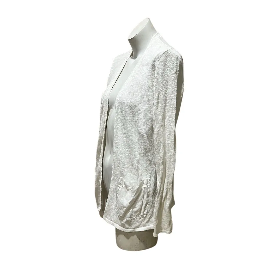 Pure Jill Women's Ivory Open Front Cardigan Sweater Size M Standard Size M - Image 6