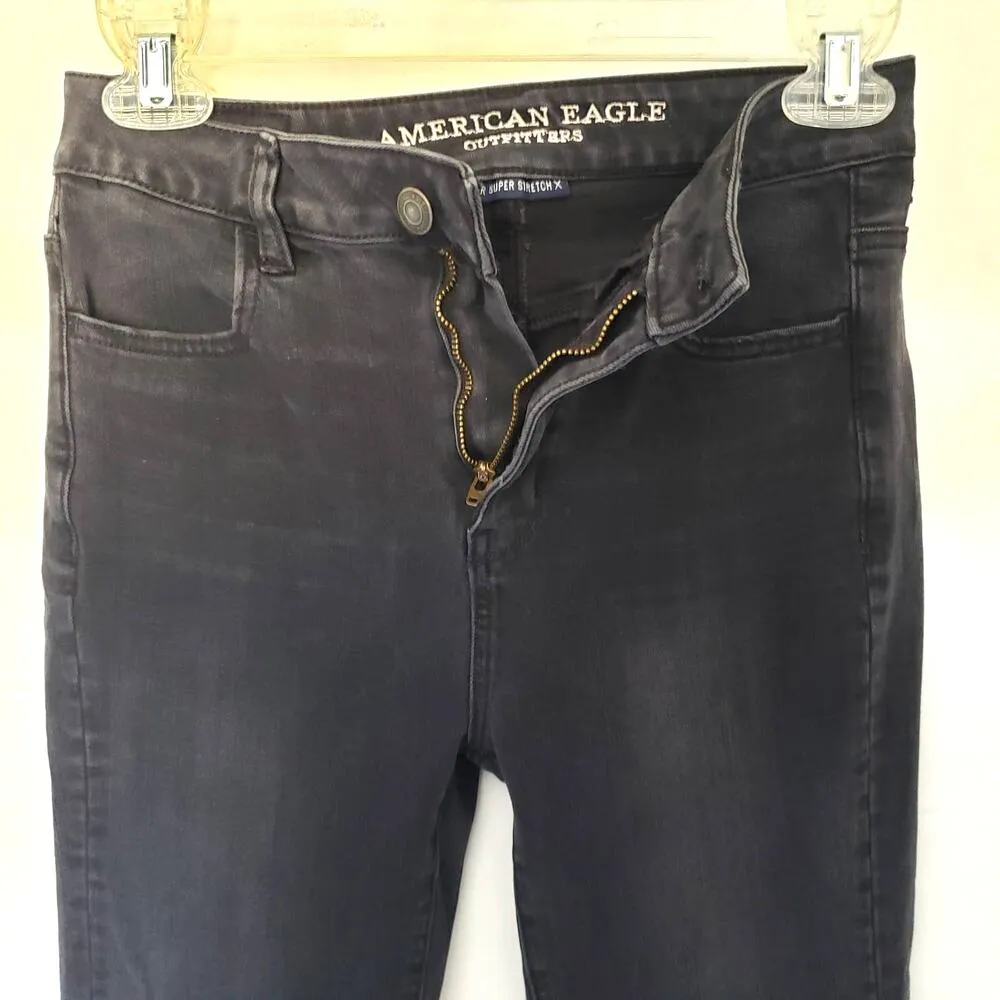 American Eagle AEO Womens Jeans Size 0 Highest Rise Jegging Laceup Pants Denim - Image 4