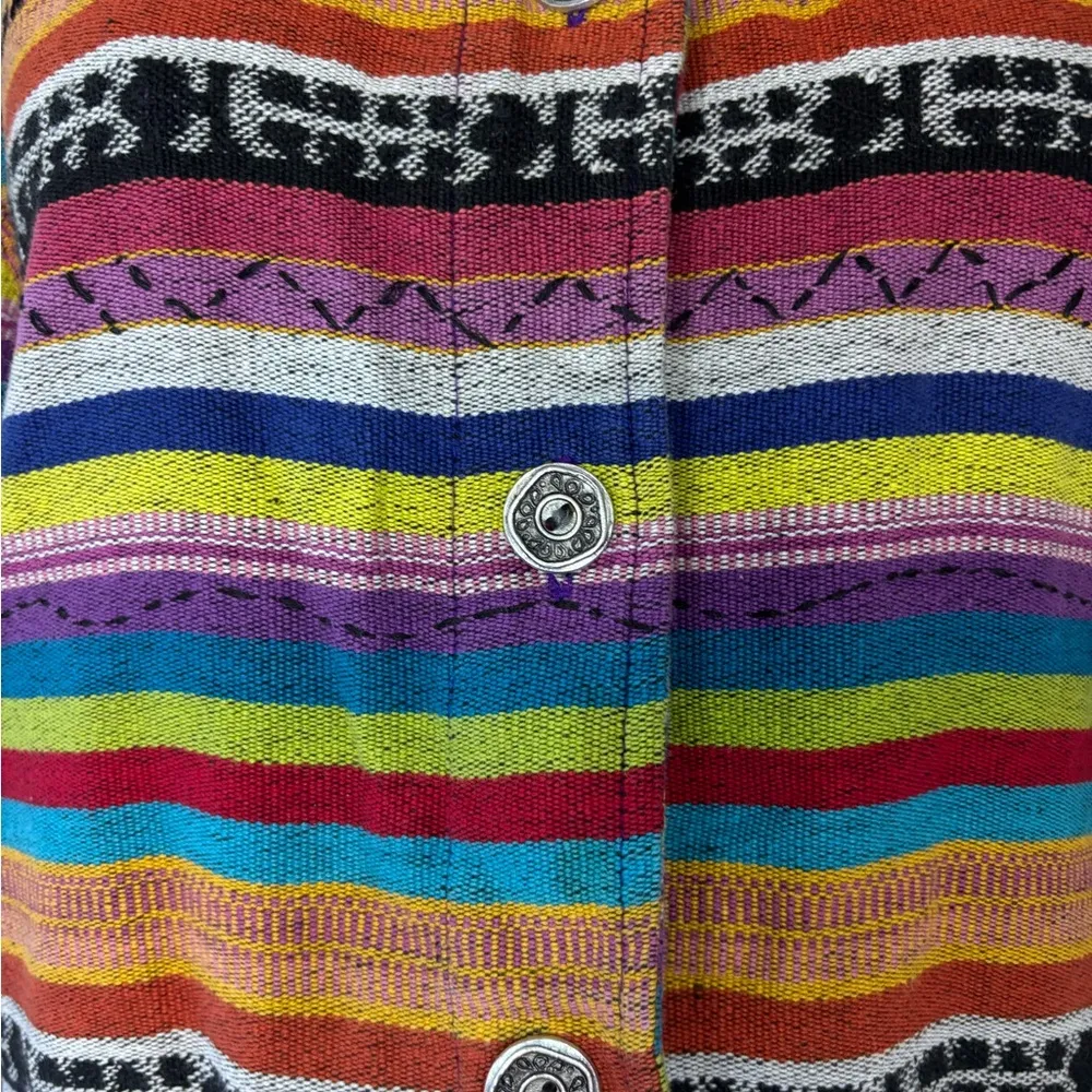 Vintage Bold Aztec Inspired Women's button-up Size Small/Medium - Image 2