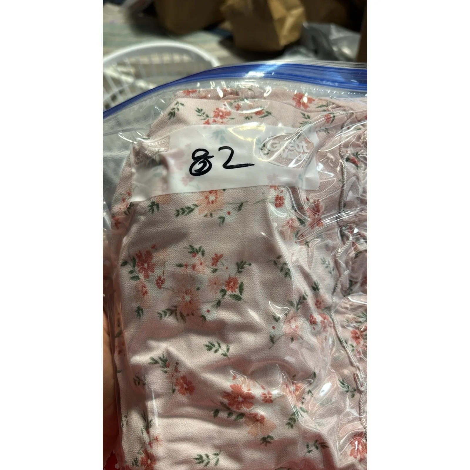 Shein Floral Tiered Midi Dress Off Shoulder Smocked Waist Short Sleeve‎ Pink M - Image 8