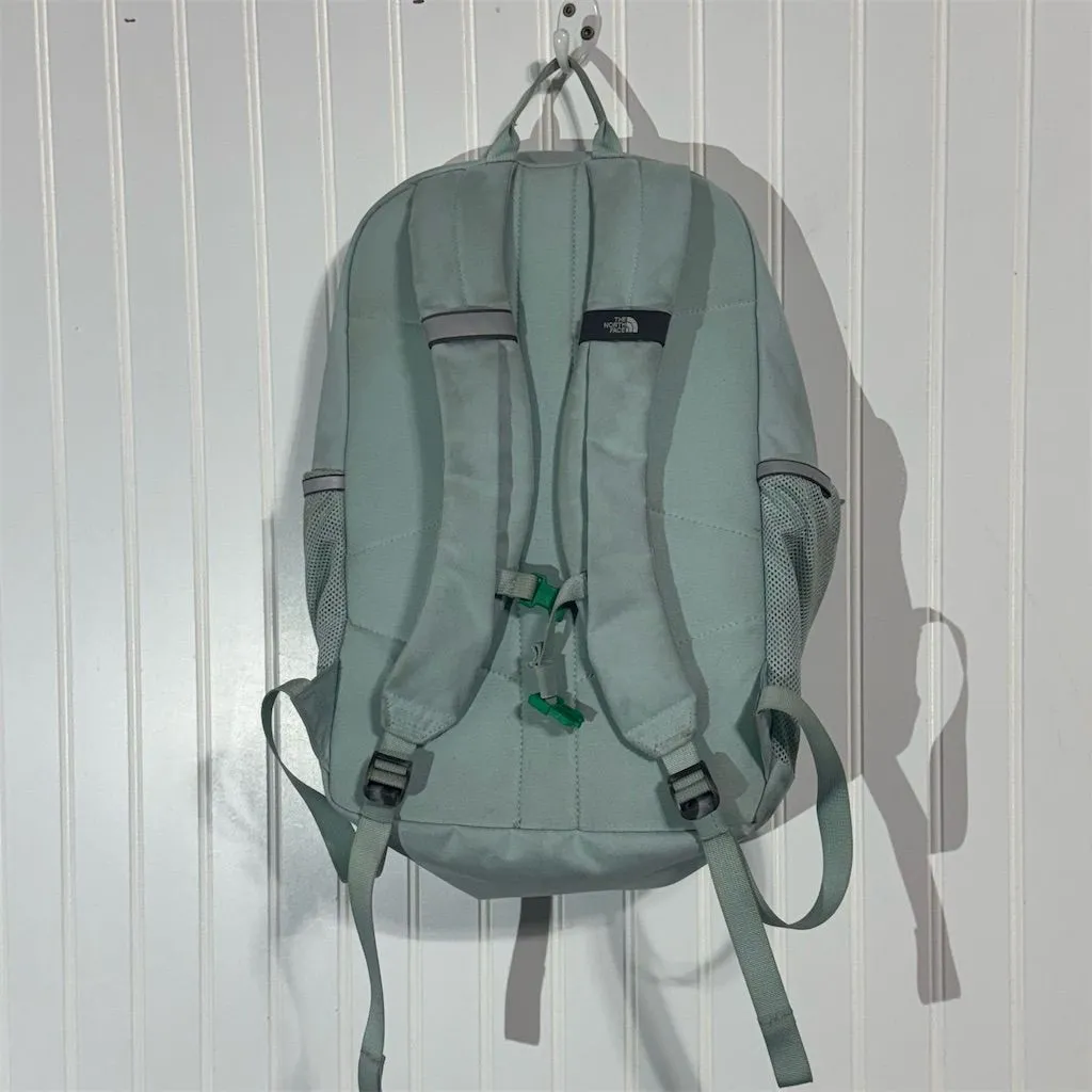 The North Face Jester Backpack Green Burgundy Logo Laptop School Hiking Bag - Image 6