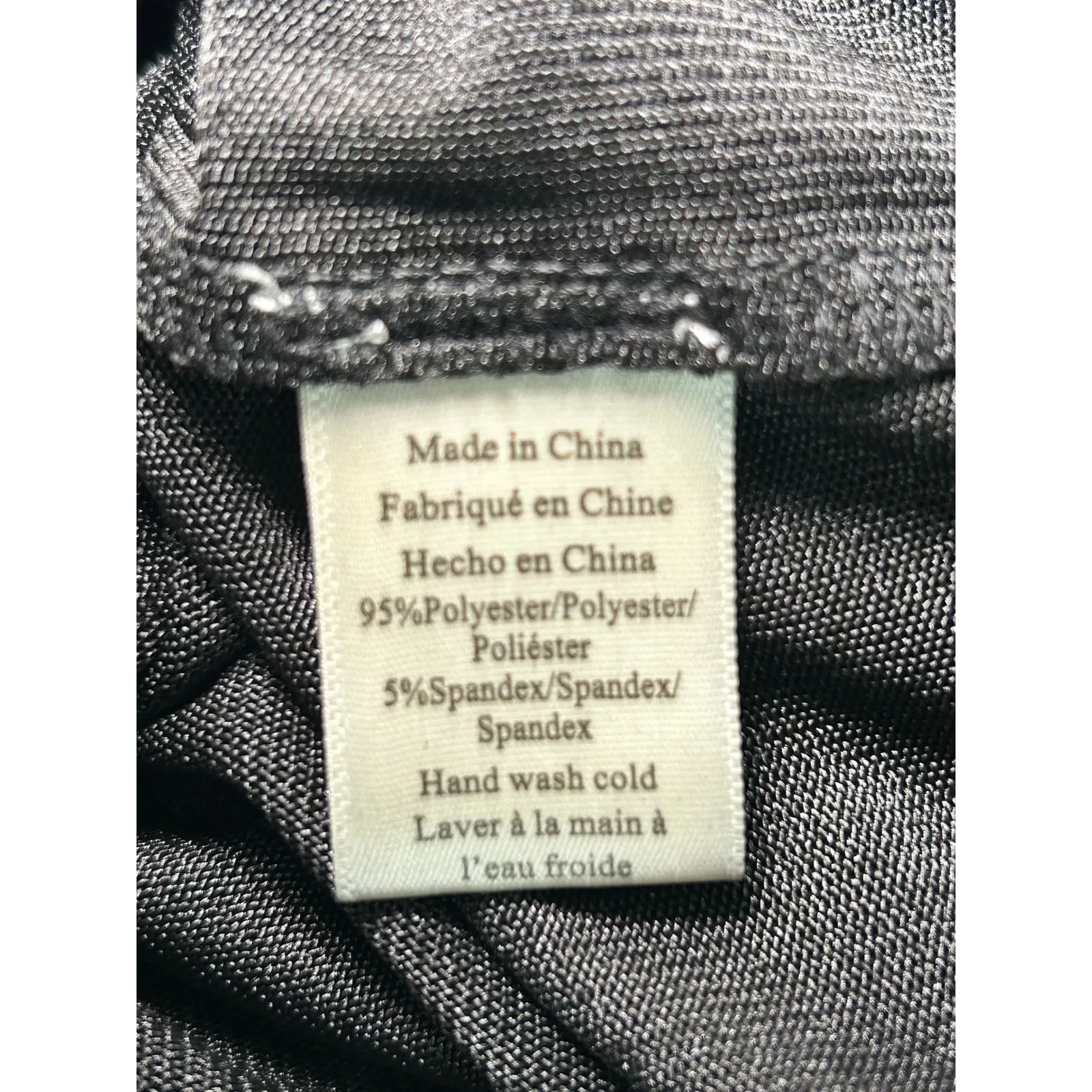 Anthropologie Porridge Black Sheer Short Sleeve Shiny Crop‎ Top T Shirt Size XL - Image 6