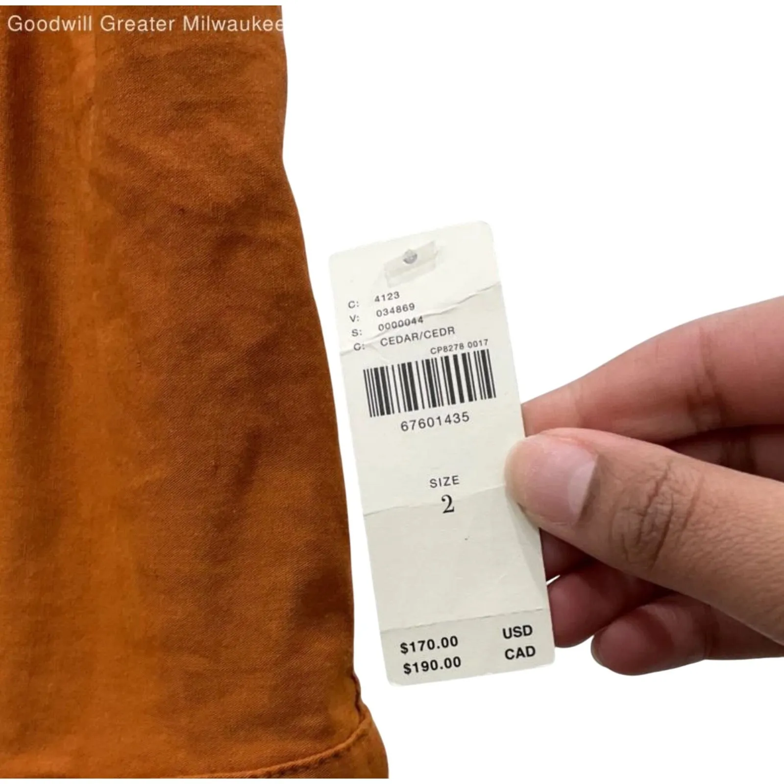 NWT Anthro‎ Maeve Colette Orange Jumpsuit Crisscross Back Sleeveless Wide Leg - Image 12