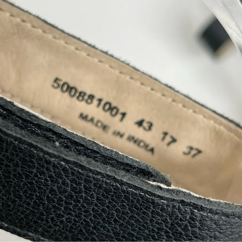 Fly London Sandals Yake Wedge Leather Perforated Ankle Comfort Travel Black - Image 8