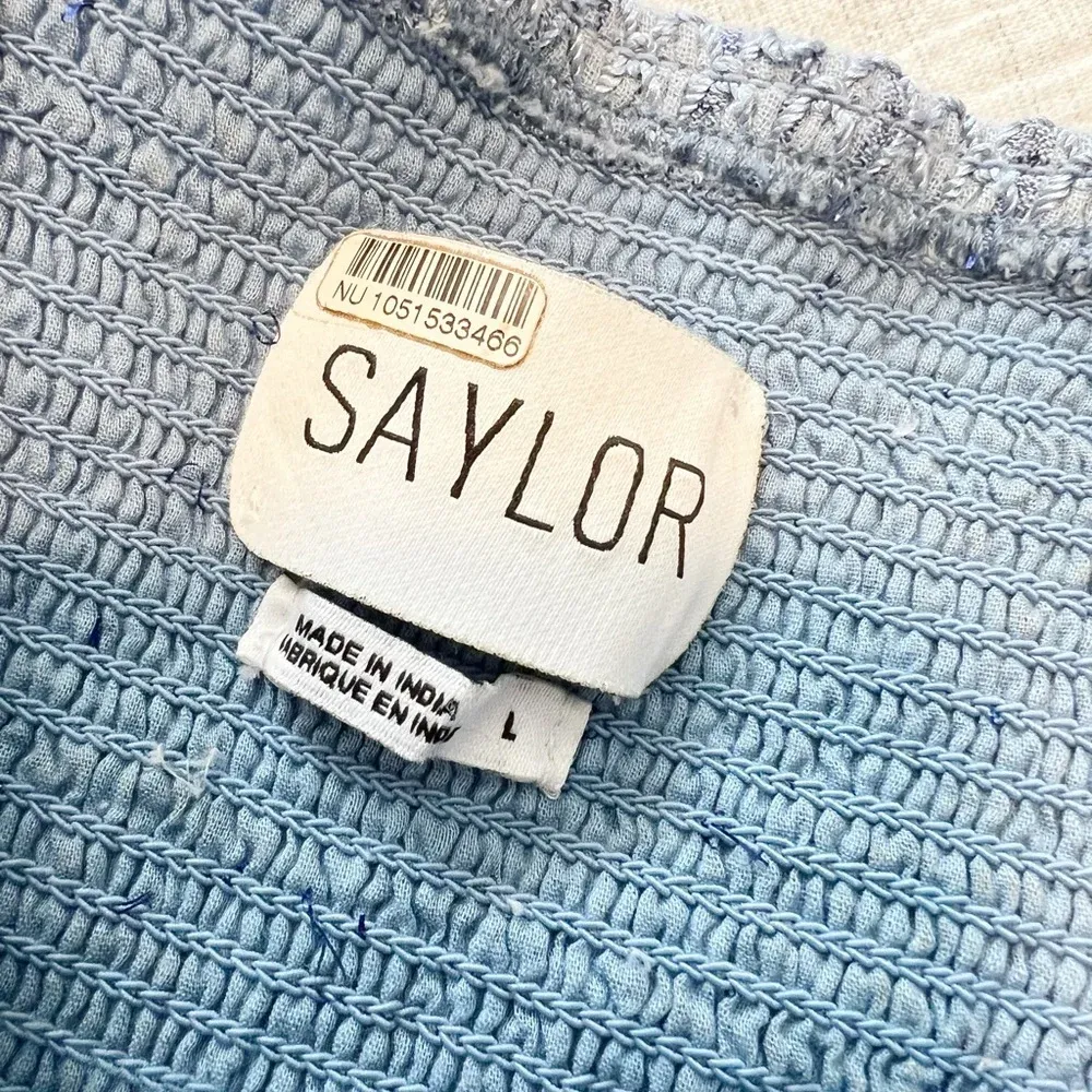 SAYLOR Jameela Midi Dress in Indigo‎ size Large Tiered - Image 7