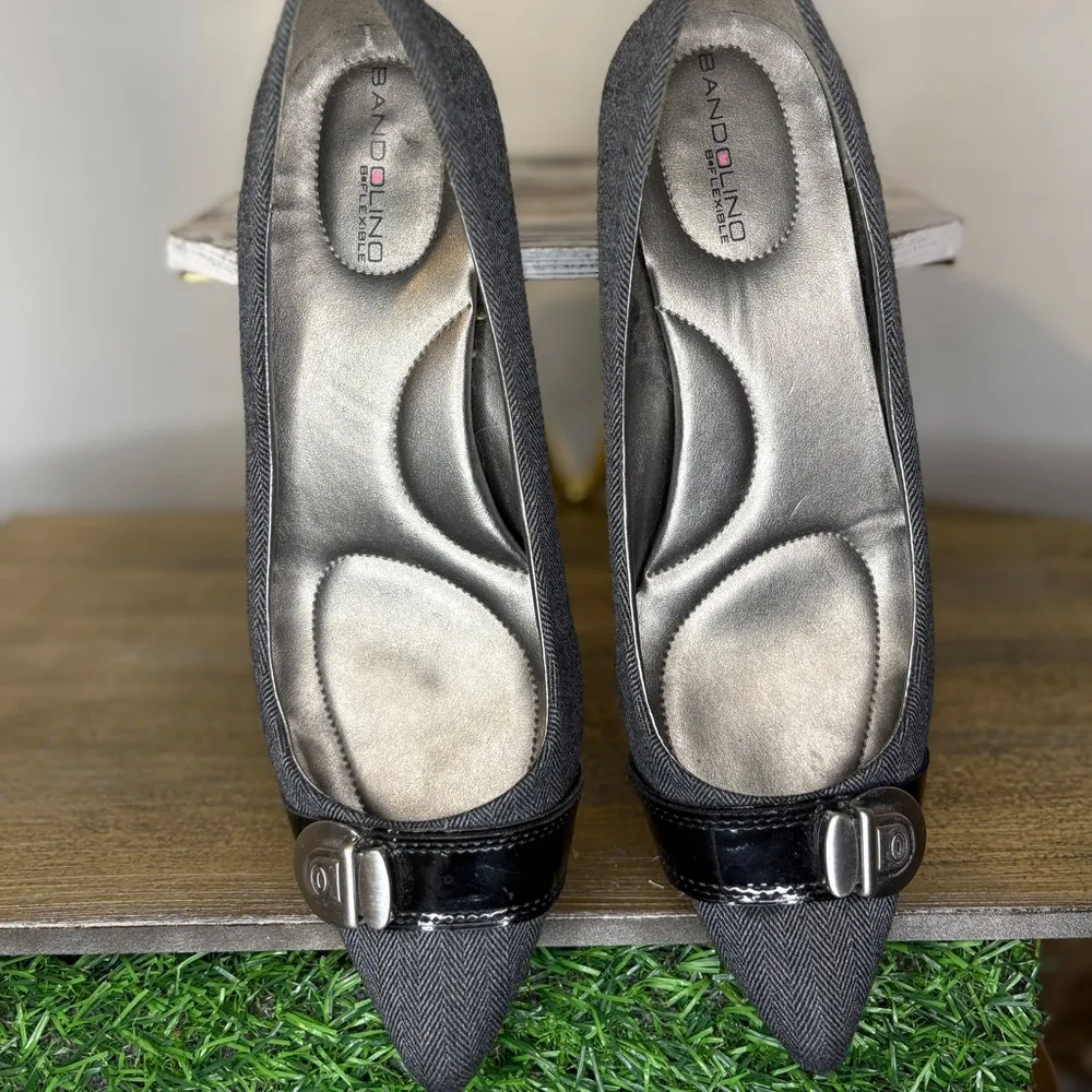 Bandolino Gray Heels Sophisticated Style - Image 2