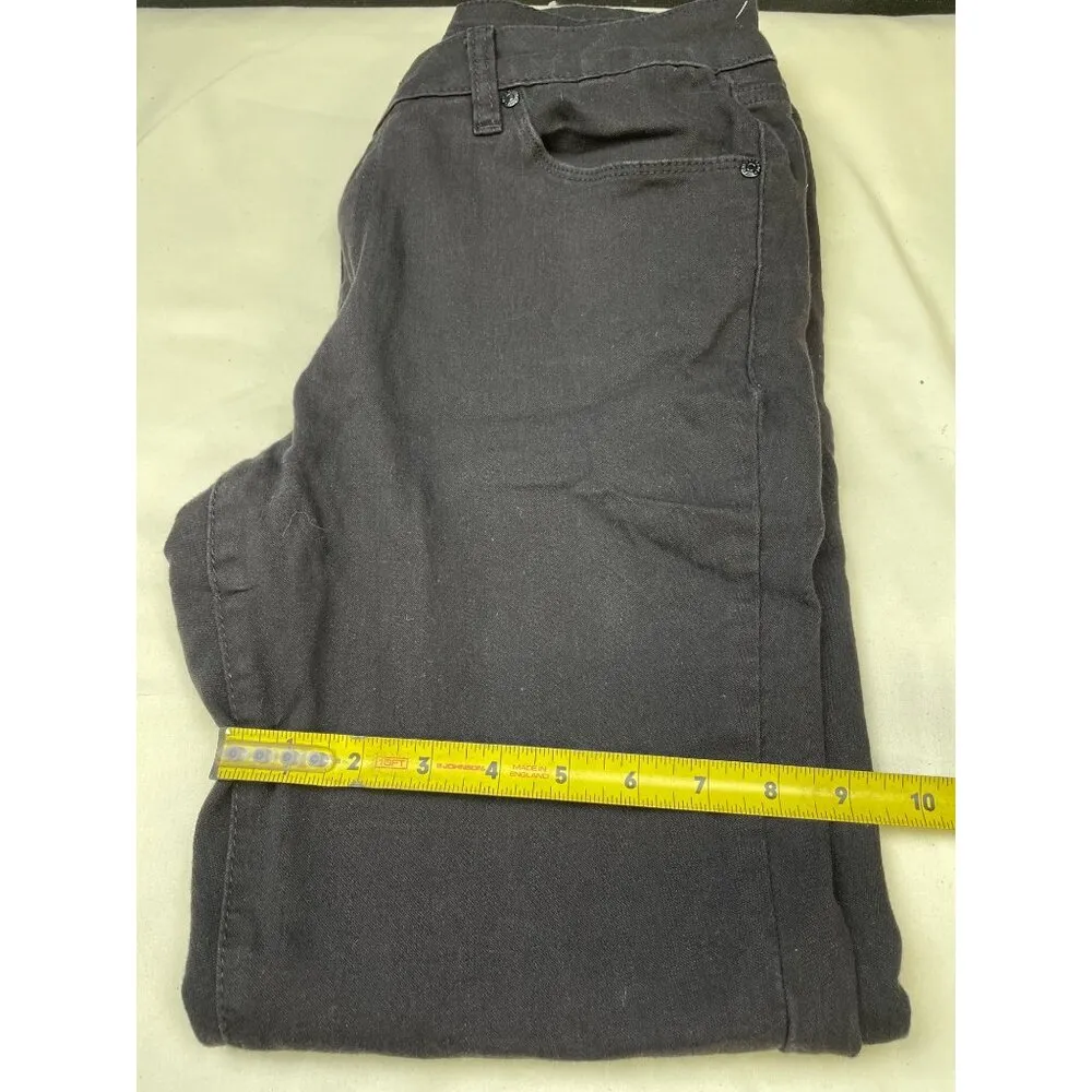 Tahari Women's Black Jeans Straight Leg Stretch Size 10/30 28.5 inseam SKU 5445 - Image 6