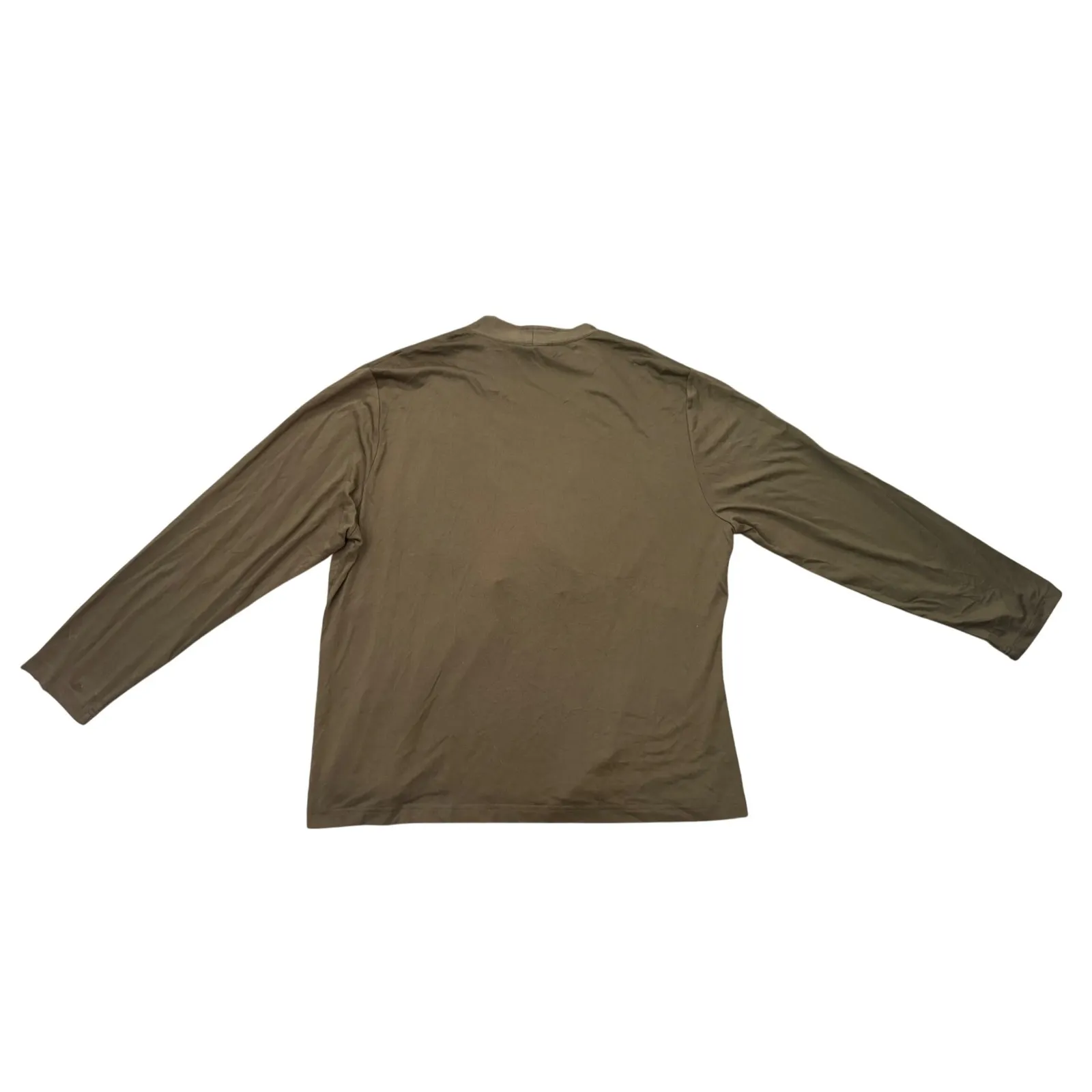Elana by Tanner Women's Olive Green‎ Long Sleeve V - Image 2
