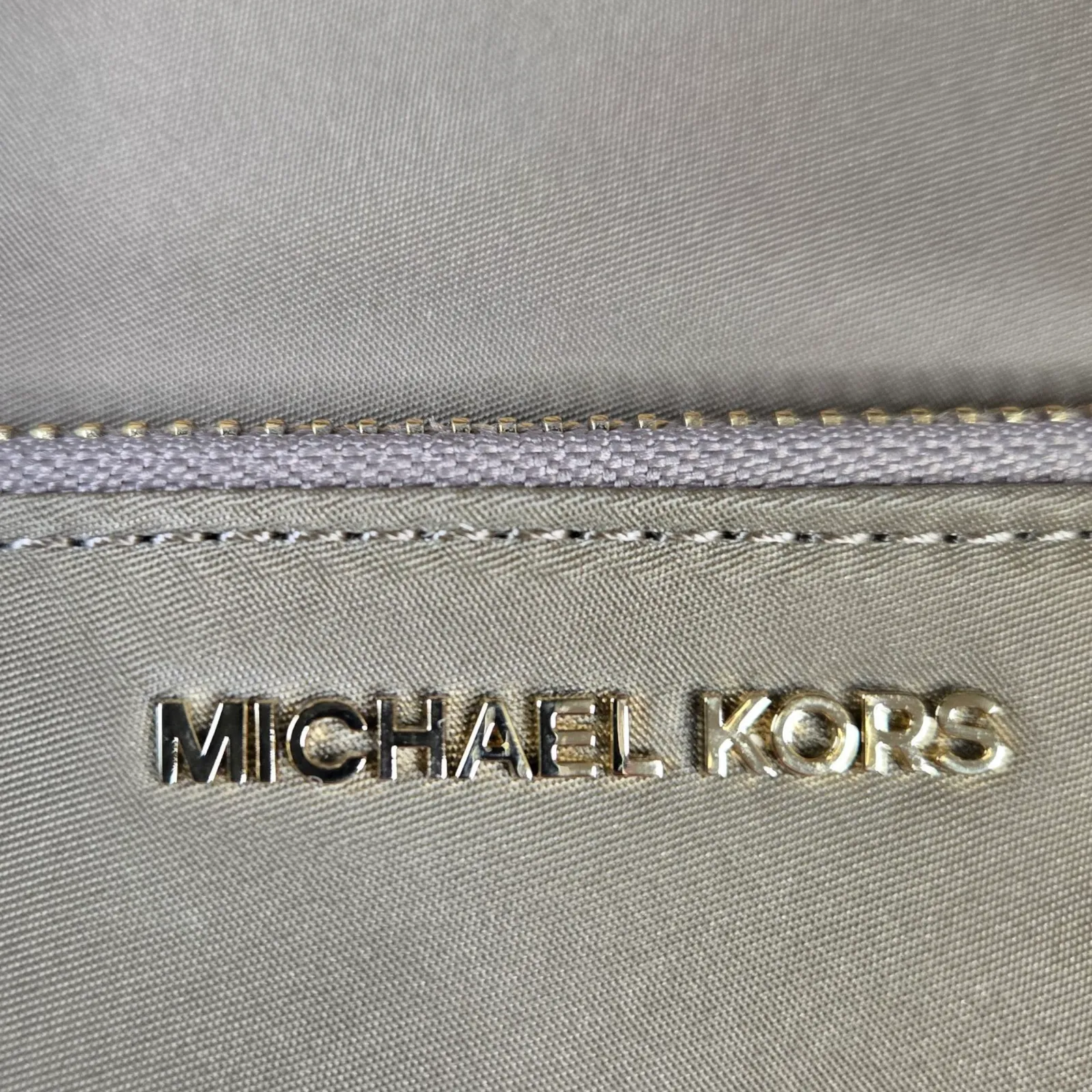 Michael Kors Ariana Tote Dusk Olive Green Nylon Travel Shoulder Designer Purse - Image 4