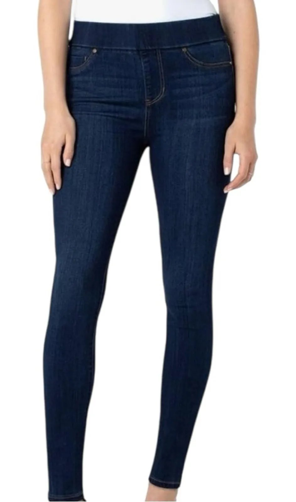 Liverpool The Skinny Jean Ankle Pull On Dark Wash Stretch Women’s Size 6/28 - Image 1