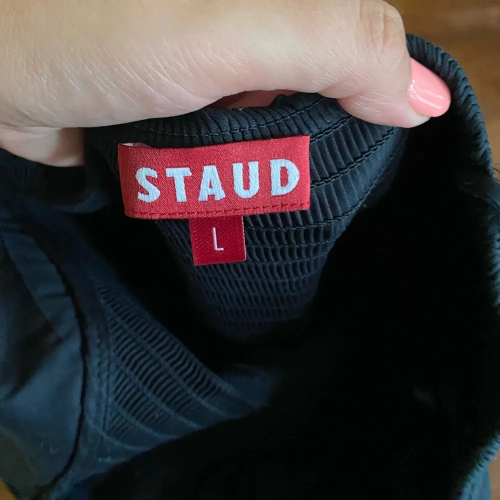 Black Mini Landry Tiered Smocked Dress - Image 5