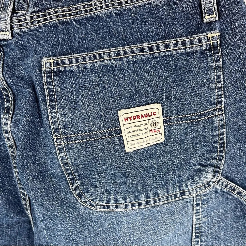 Hydraulic Low Rise Waistband Wide Leg Carpenter Jeans Vintage Y2K‎ Baggy 90's - Image 7