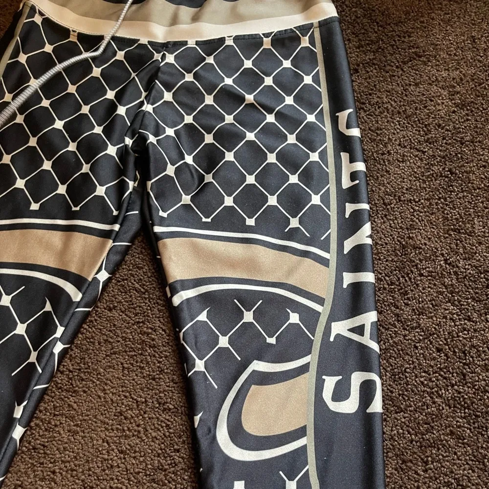 New Orleans Saints black and gold leggings S - Image 6