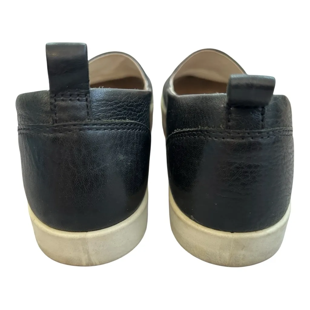 Ecco Leather Shoes Black Size 8 - Image 7