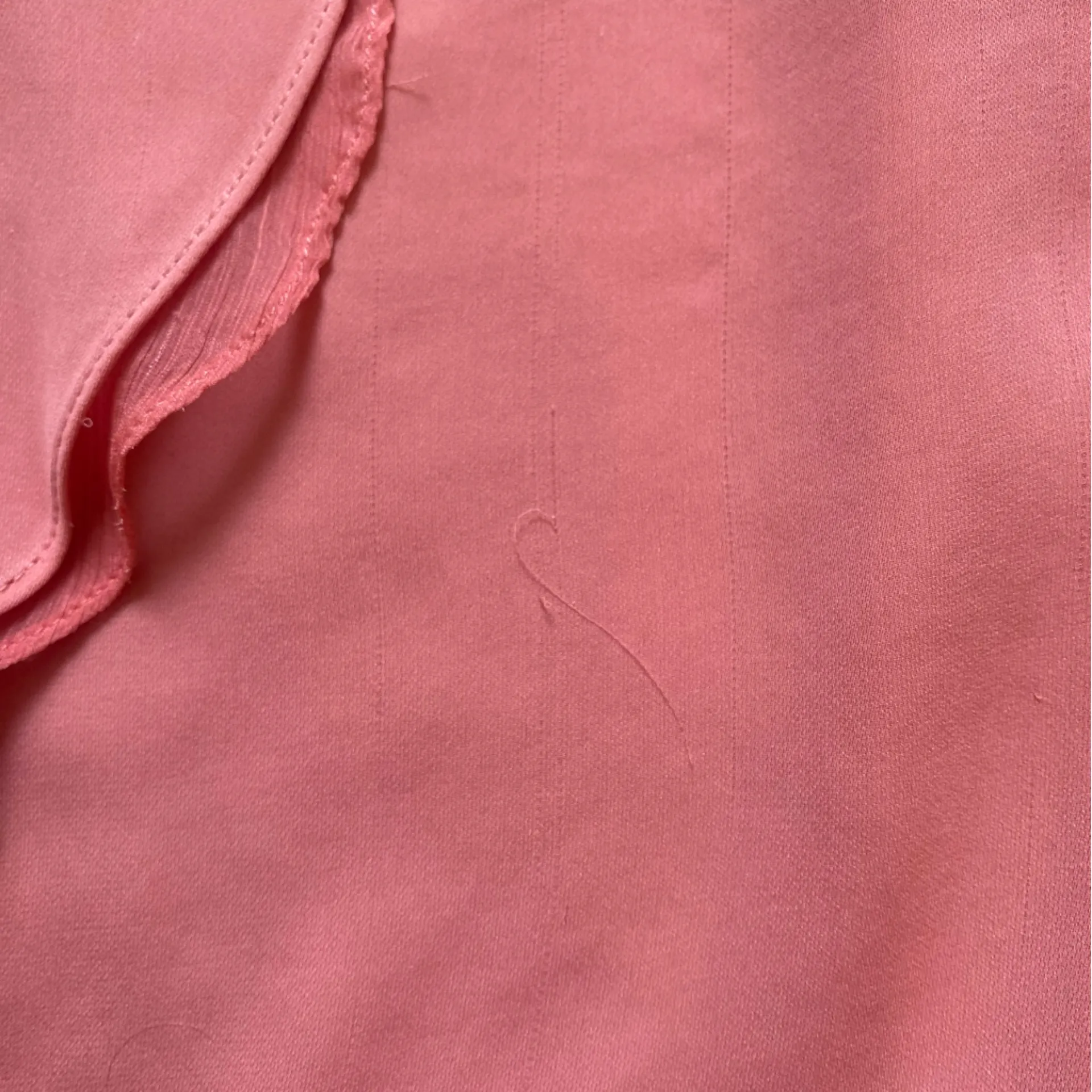Halston Herritage Rose Medium Pink Chiffon Sleeveless Faux Wrap Shirt, size 4 - Image 11