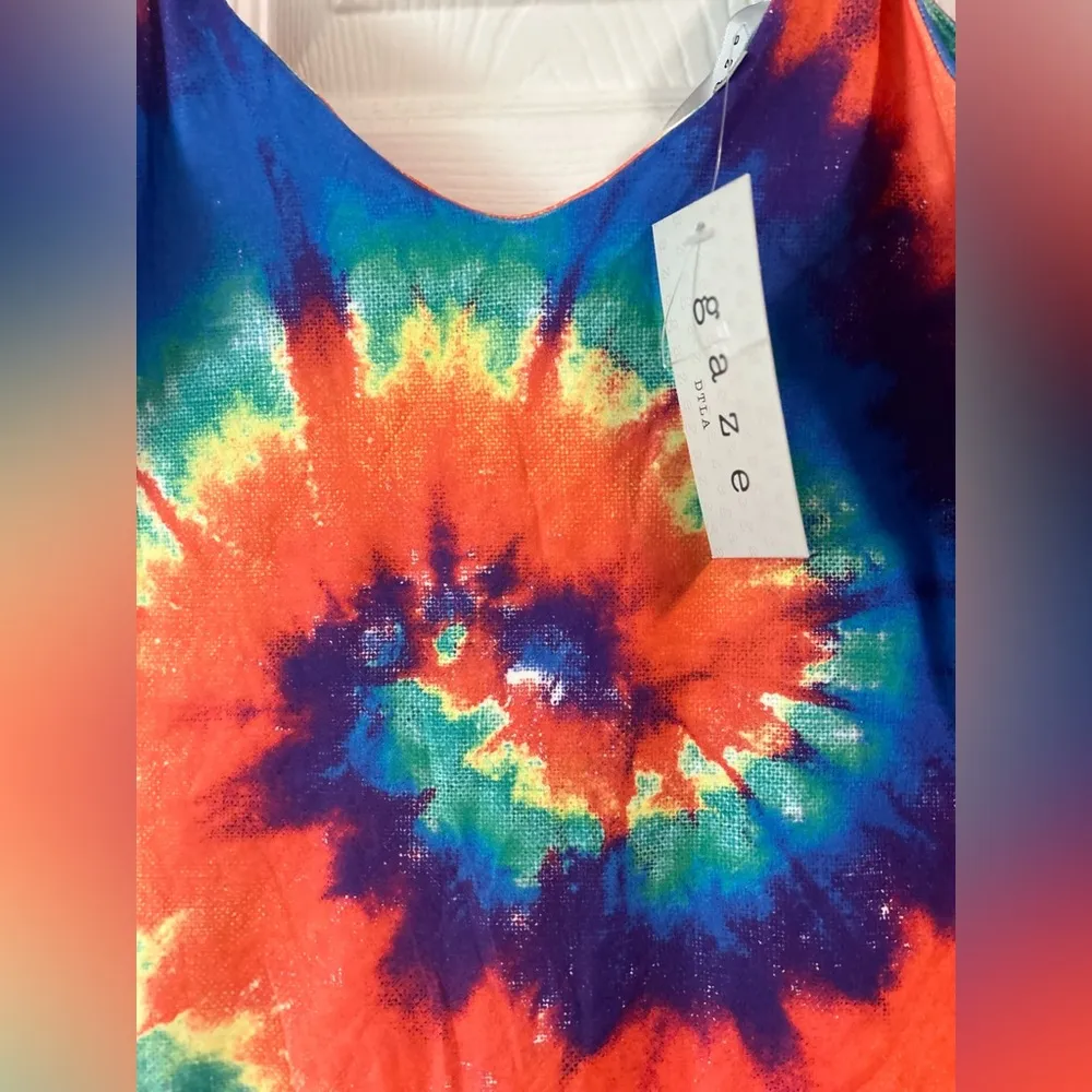 Gaze Tie Dyed Bodysuit Red Size M - Image 5