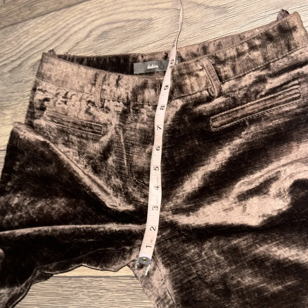 Italian rich colored brown velvet trousers by Kulson size 40 is a us size 8 - Image 9