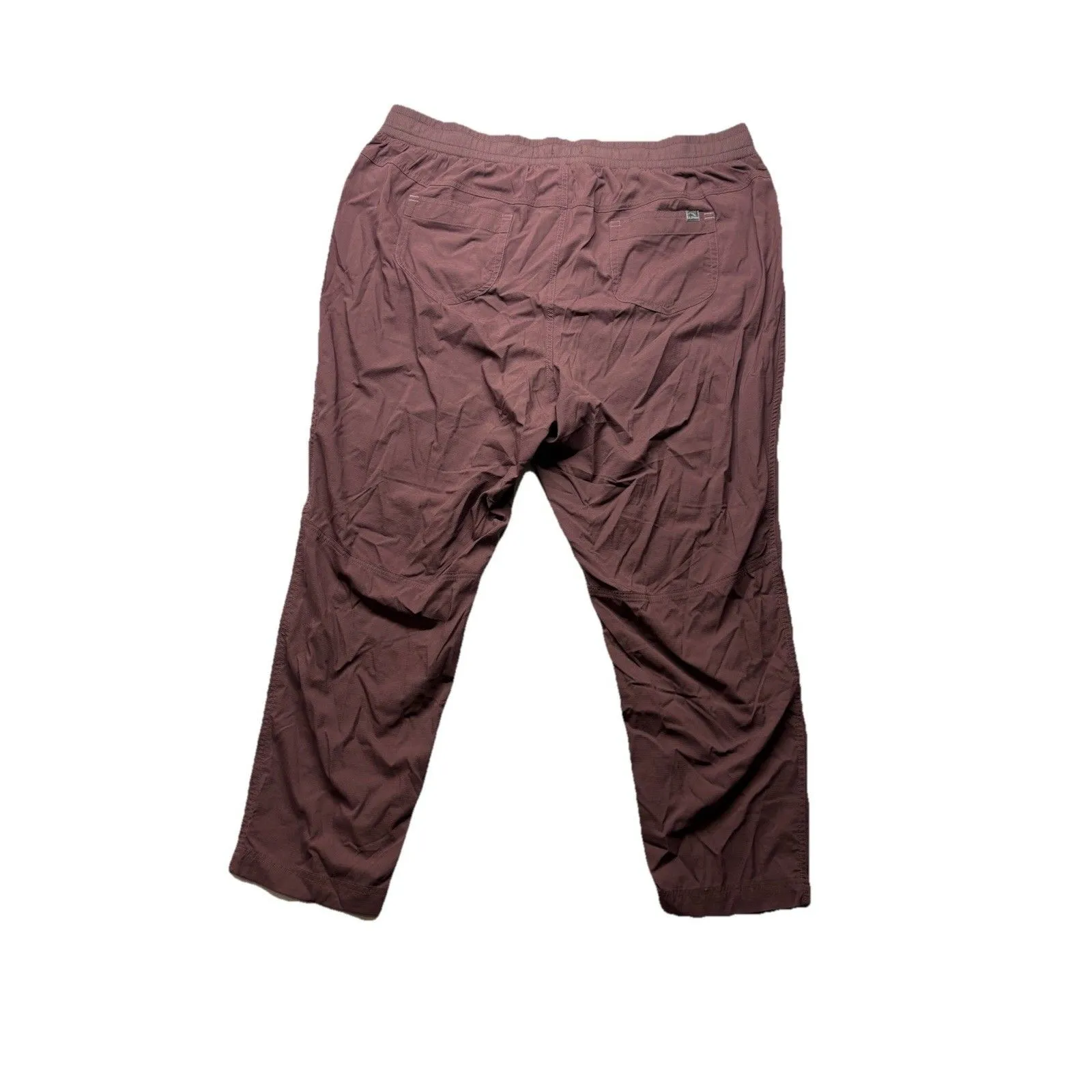 LL Bean Pants Women’s Size 2x Burgundy Vista Camp Pants Nylon Straight Outdoor Red - Image 8