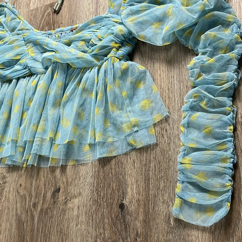 Free People “Penelope” Top – Sky Combo 
Rare Sample Piece! - Image 14