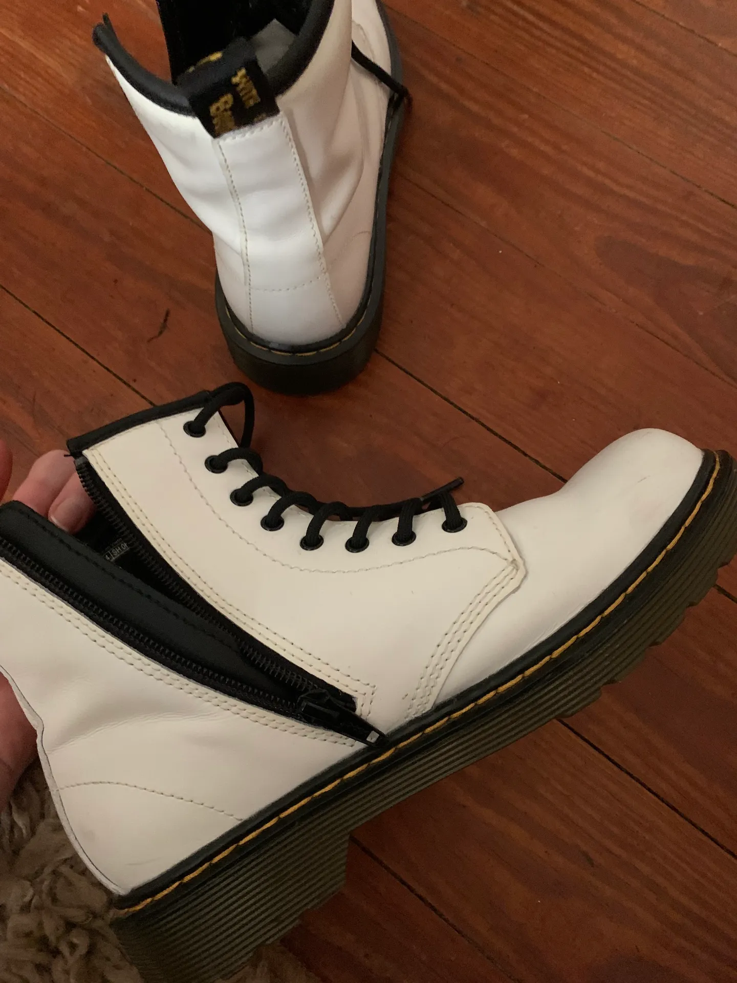 Dr. Martens White Boots - Image 3