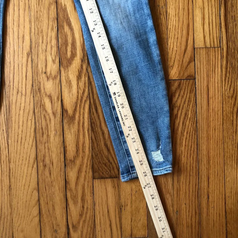 Cosmic Blue Love NWT Women's Distressed Skinny Jean Color Montana Size 25 - Image 4