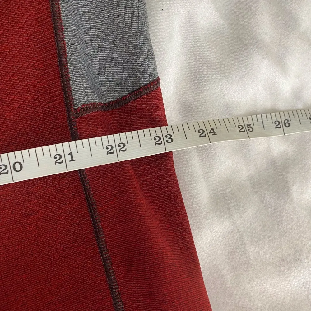 Patagonia Red & Gray Midweight Capilene Base Layer Polortec Quarter Zip Size XL - Image 8