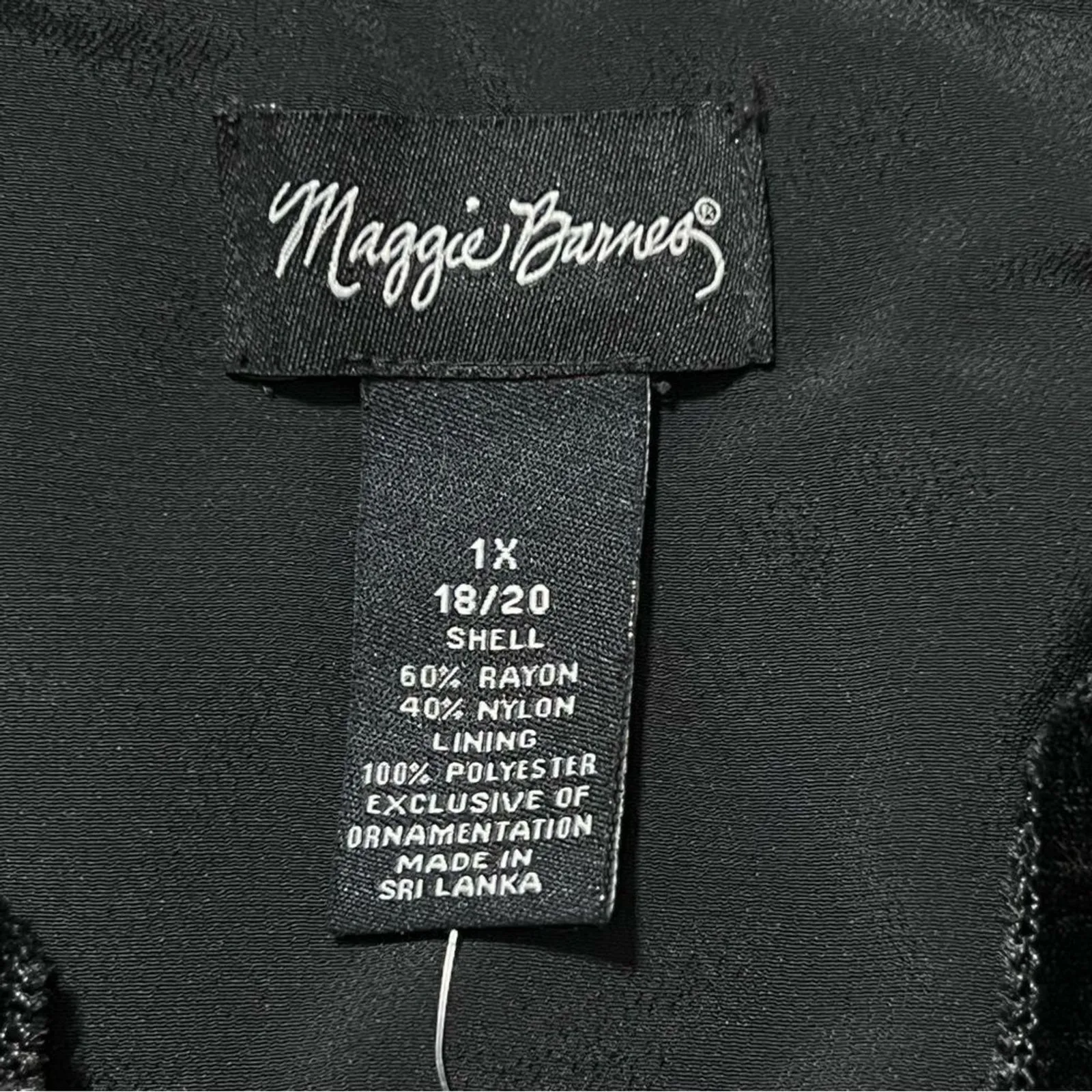 Maggie Barnes Womens Velvet Burnout Tunic Top Sz 1X Cocktail Loose Whimsigoth - Image 7