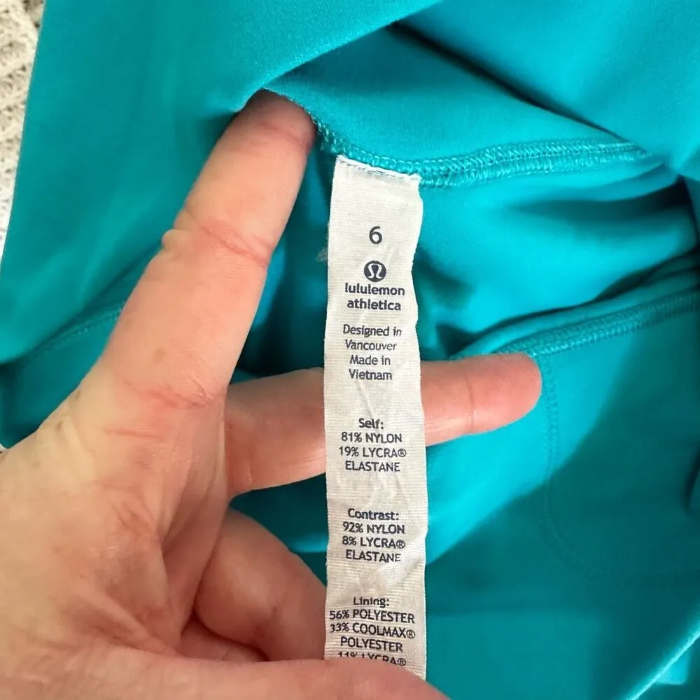 Lululemon Women’s 6 Peacock Blue Original Align Pants - Image 4