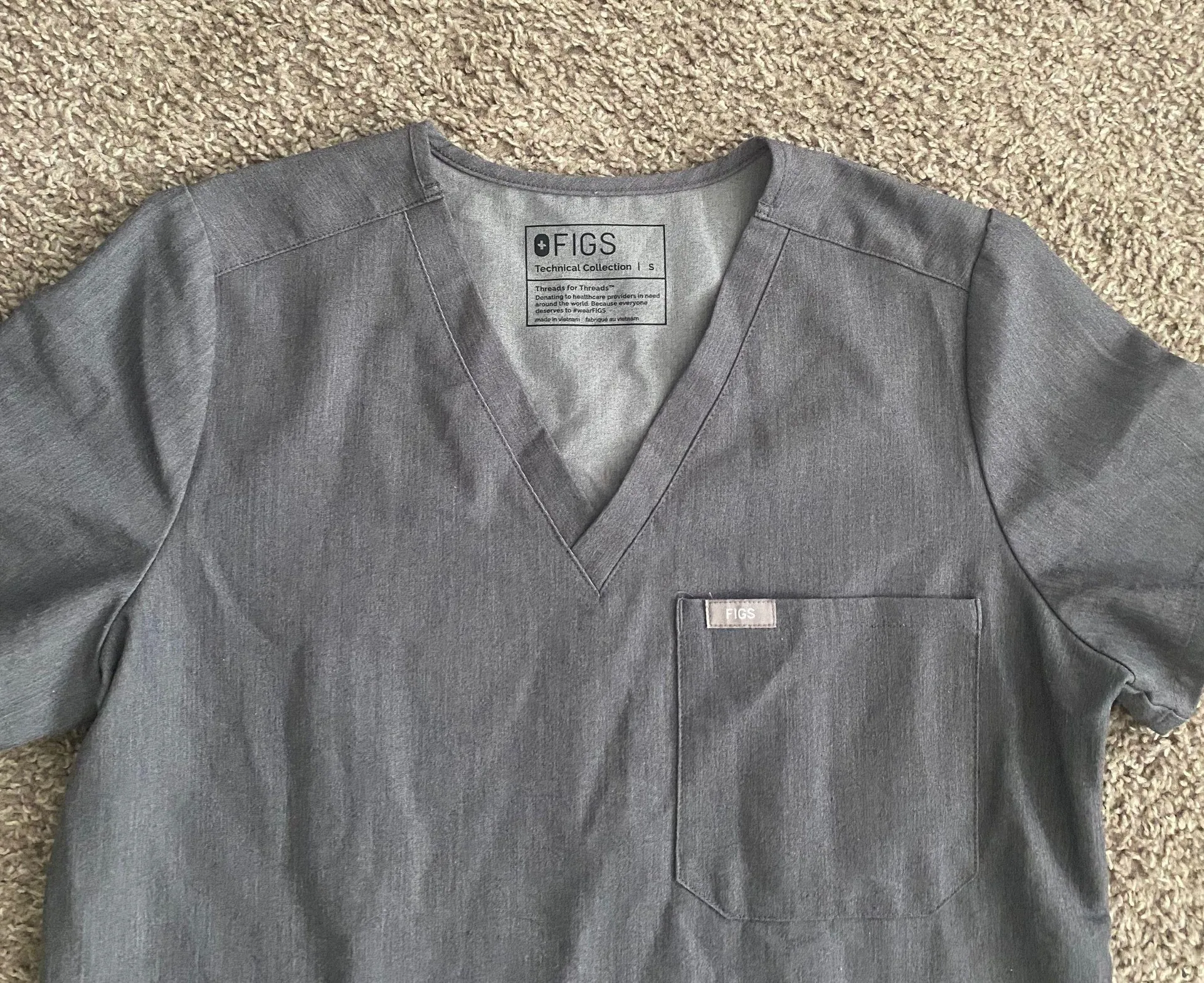 FIGS Catarina Scrubs Top - Image 3