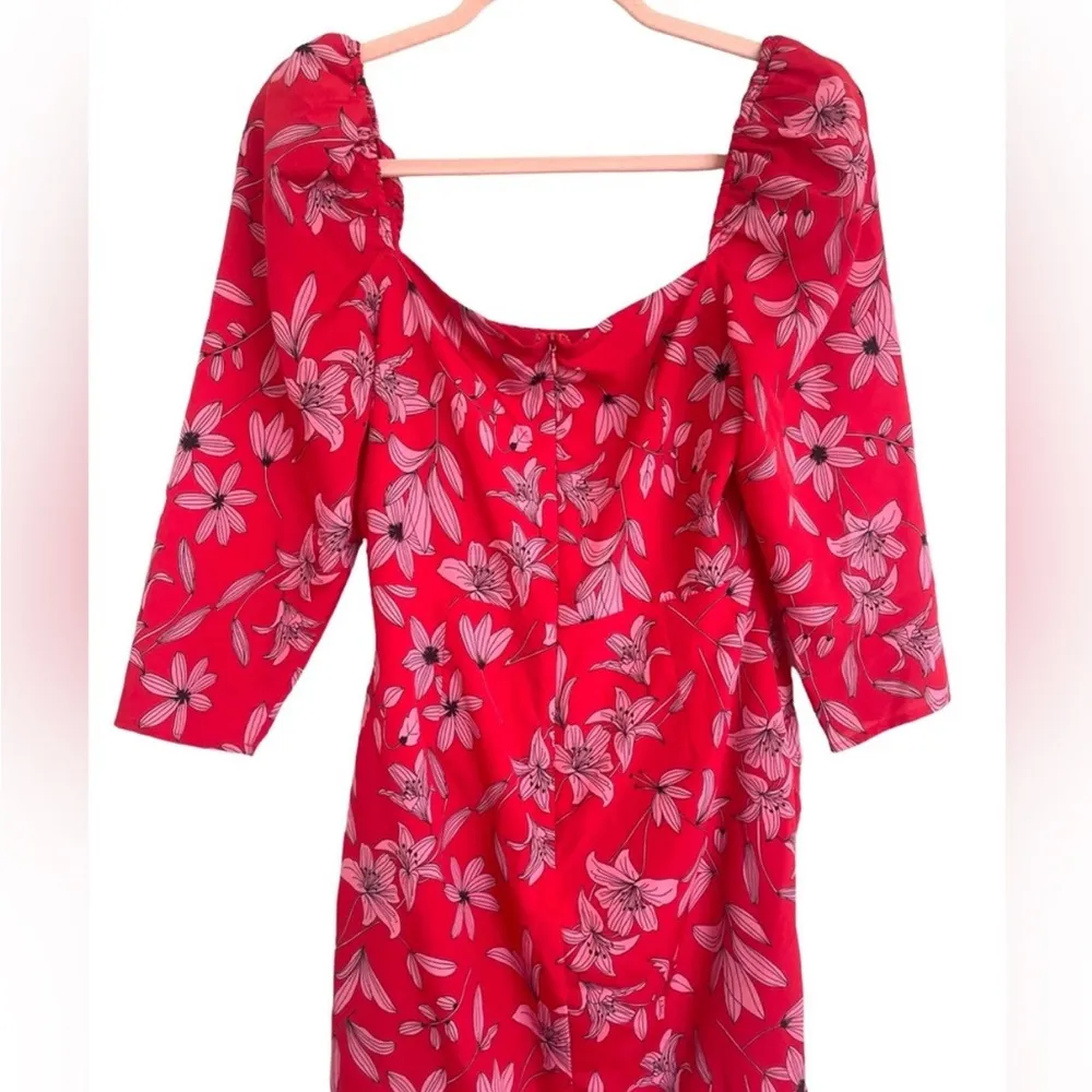Camilla Coelho Revolve Lidia Dress Pink Red Flora S - Image 6